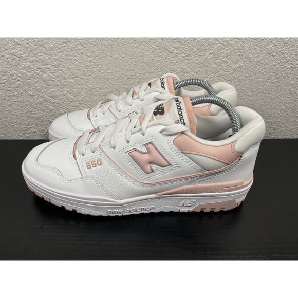 New Balance 550 White Pink Women Sz 10 LifeStyle Casual Shoes Sneakers BBW550BP - Picture 2 of 10